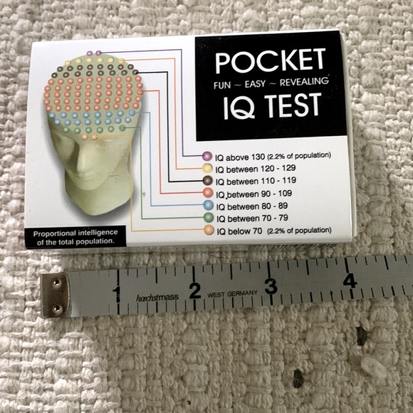 Pocket IQ test, NIB, fun portable IQ test game - Picture 4 of 7